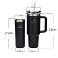 Stanley tumbler with straw, thermal vacuum tumbler, thermal water bottle, 40oz mug