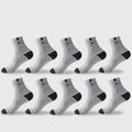 Cotton Sock For Men Sport Breathable Soft Letter Tennis Fashion High Elastic Middle Tube Sock Towel Sox Summer Running