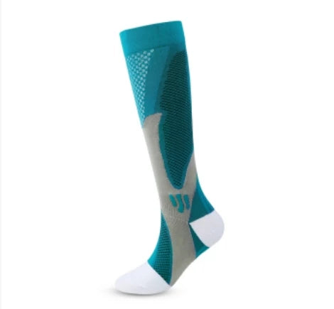 Football socks, knee high socks, men's socks, men's high socks, professional sports magic elastic compression