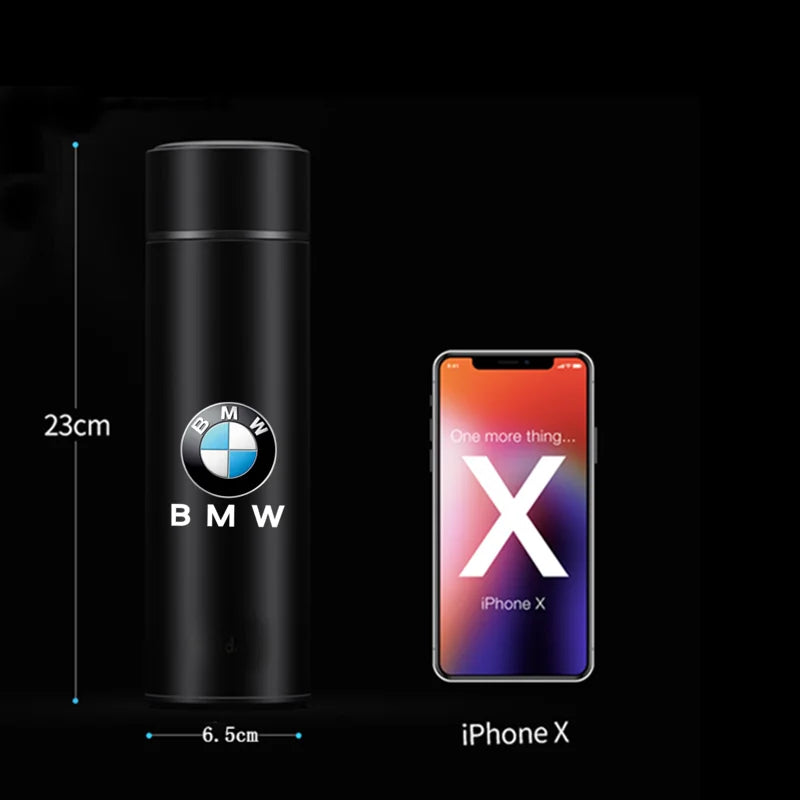 Edelstahl Thermos Tasse Smart Display Vakuum Wasser Tasse für BMW